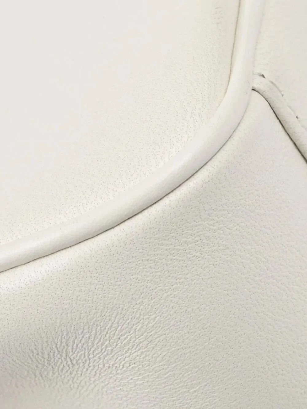Best07/ Chanel White Lambskin CC Mania Flap Leather Shoulder Bag NQ10825